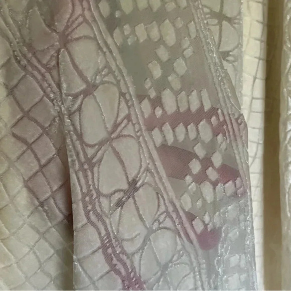 Susan Graver Cream Burnout Velvet‎ Fringe Trim Kimono One Size - Picture 6 of 10